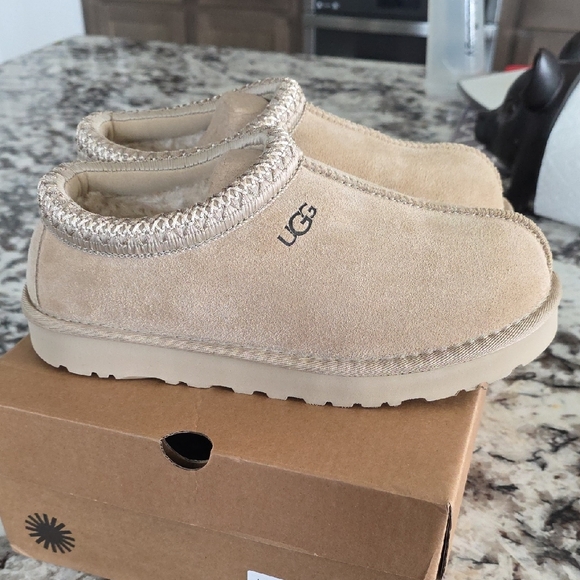 UGG Beige Suede Slip-Ons - Picture 5 of 7